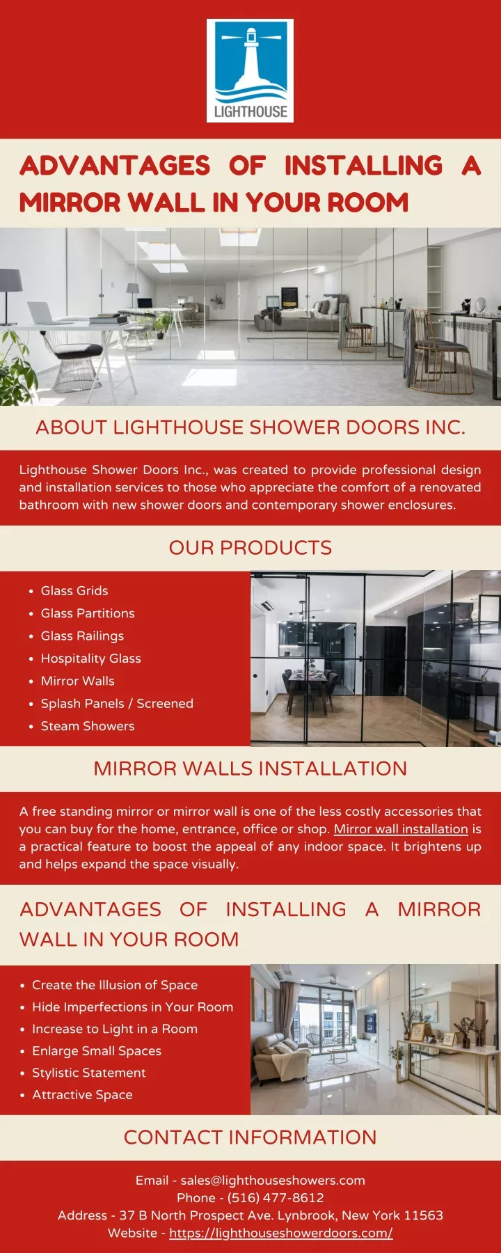 advantages of installing a mirror wall in your