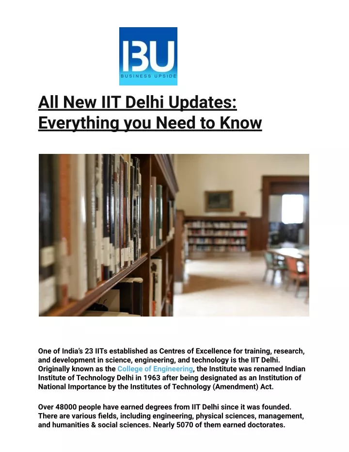 all new iit delhi updates everything you need