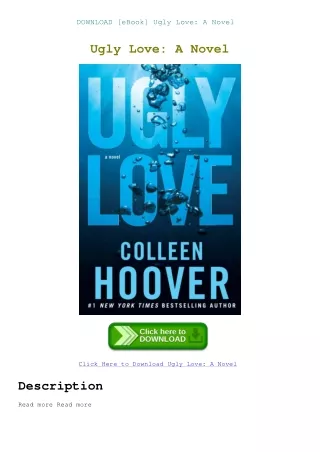 DOWNLOAD [eBook] Ugly Love A Novel