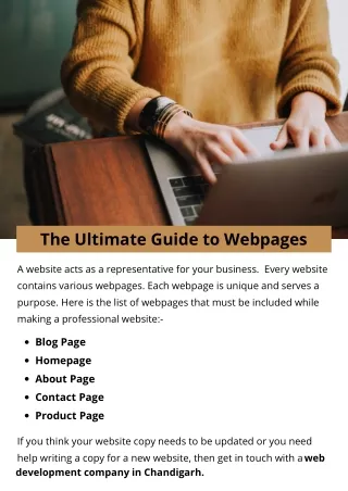 the ultimate guide to webpages