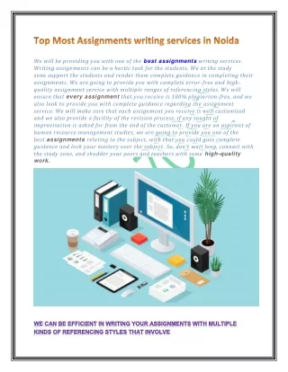 Top Most Assignments writing services in Noida