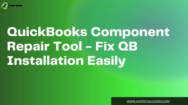 quickbooks component repair tool