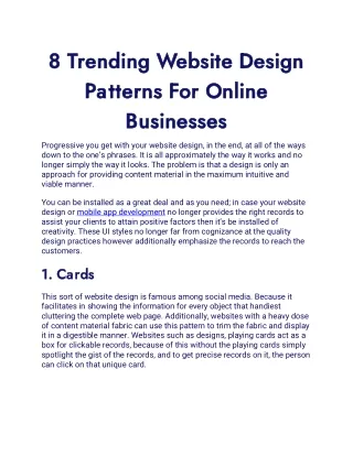 8 trending website design 8 trending website