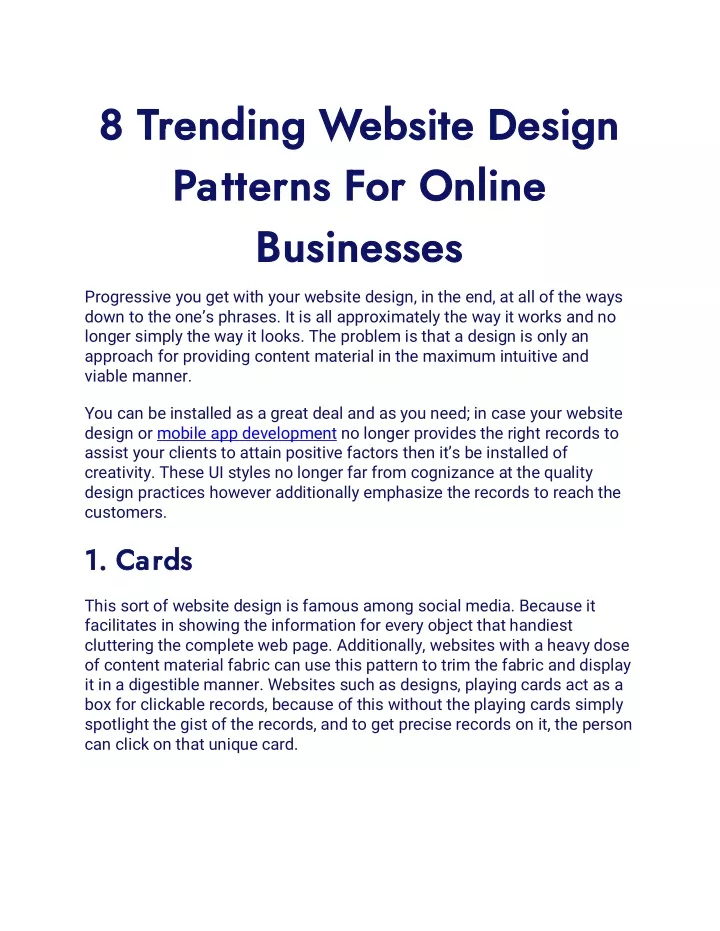 8 trending website design 8 trending website
