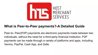 what is peer to peer payments a detailed guide