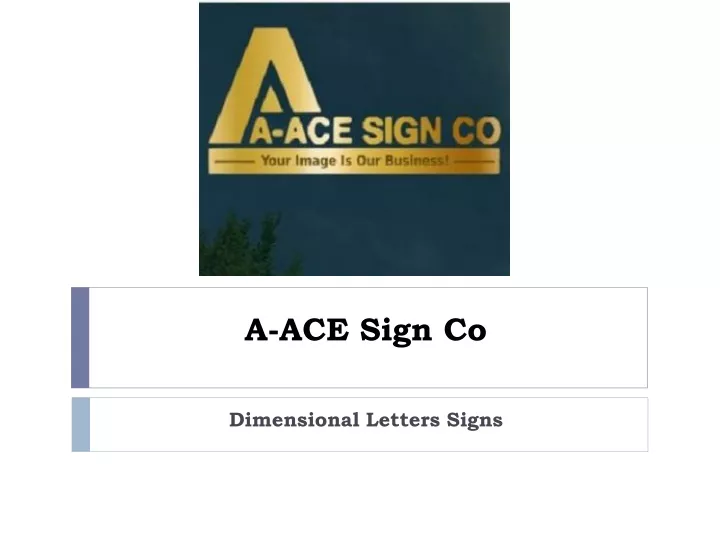 a ace sign co