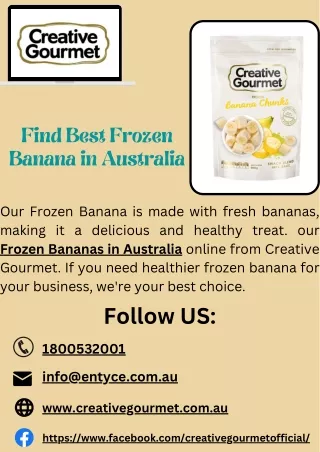 find best frozen banana in australia our frozen