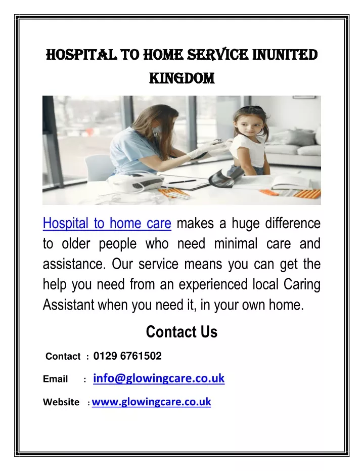 hospital to home service in hospital to home