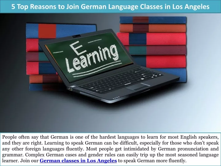 5 top reasons to join german language classes in los angeles