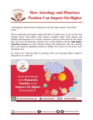 how astrology and planetary position can impact