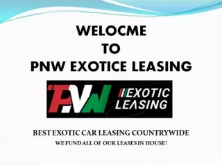 Exotic & Luxury Car Rental in California