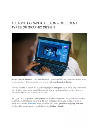all about graphic design different types