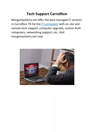 tech support carrollton