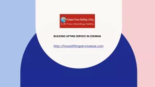 building lifting service in chennai