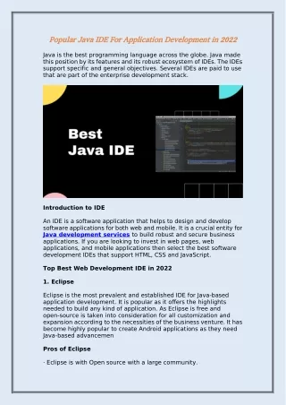 popular popular java