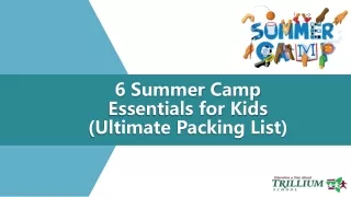 6 Summer Camp Essentials for Kids (Ultimate Packing List)