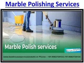 Marble polish Contractors To Get Best Quality Services in Delhi NCR