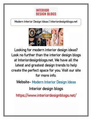 Modern Interior Design Ideas | Interiordesignblogs.net