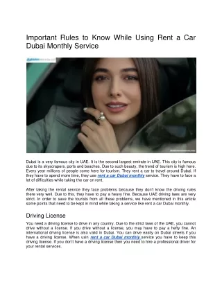 important rules to know while using rent