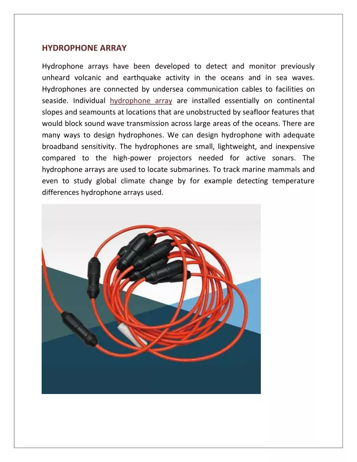 hydrophone array