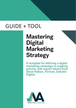 Mastering Digital Marketing Strategy