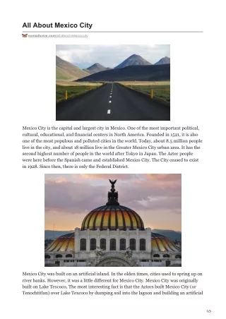 All About Mexico City