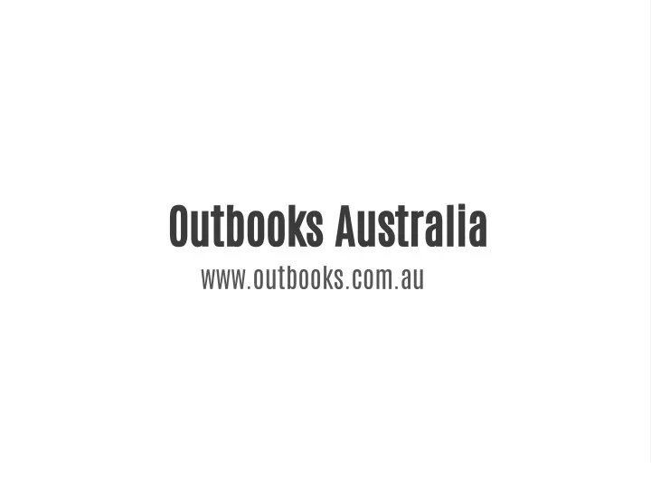 outbooks australia www outbooks com au