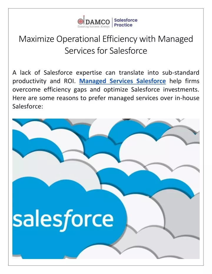 maximize operational efficiency with managed