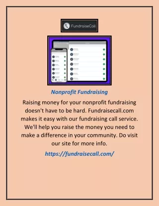 Nonprofit Fundraising