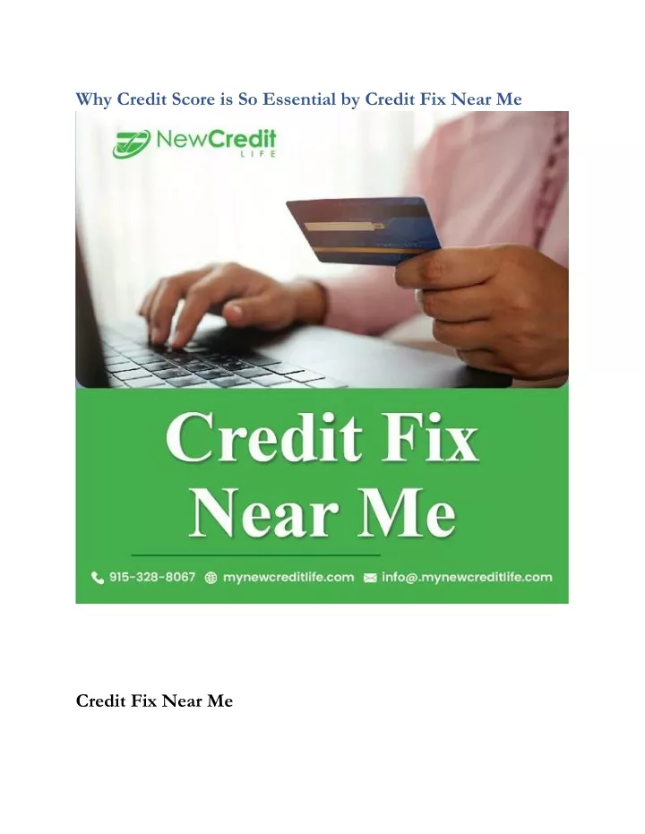why credit score is so essential by credit