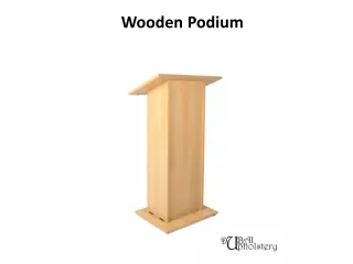 wooden podium
