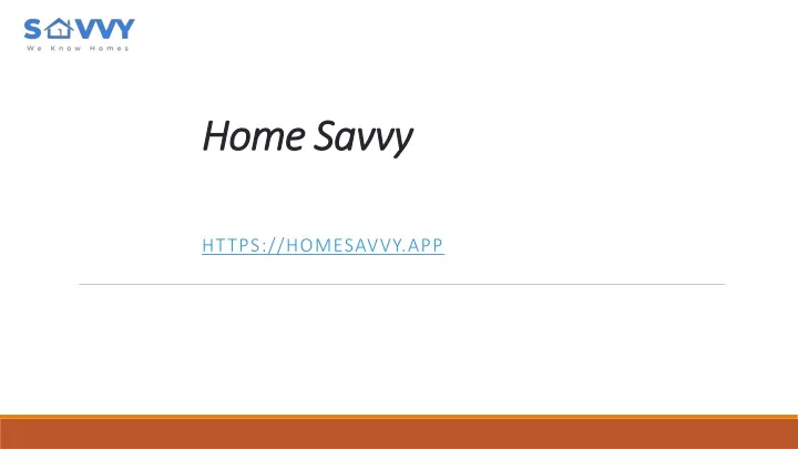 home savvy