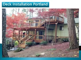 Deck Installation Portland