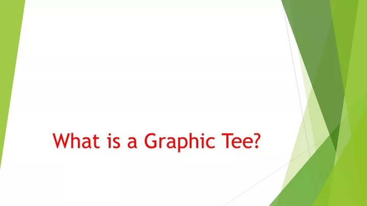 what is a graphic tee