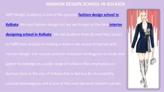 Fashion designing institute in Kolkata