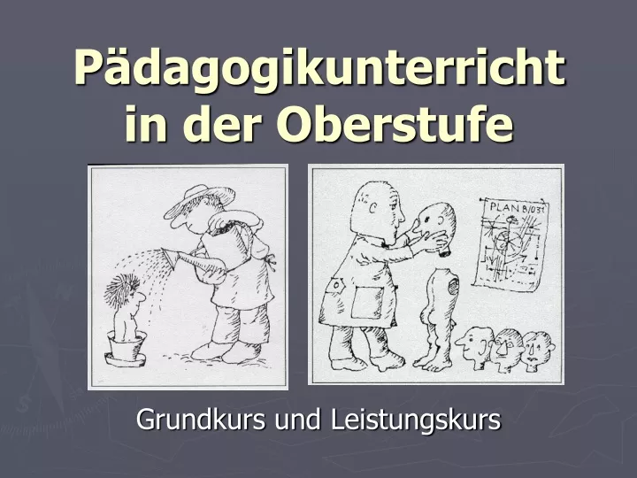 p dagogikunterricht in der oberstufe