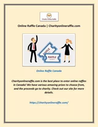 Online Raffle Canada | Charityonlineraffle.com