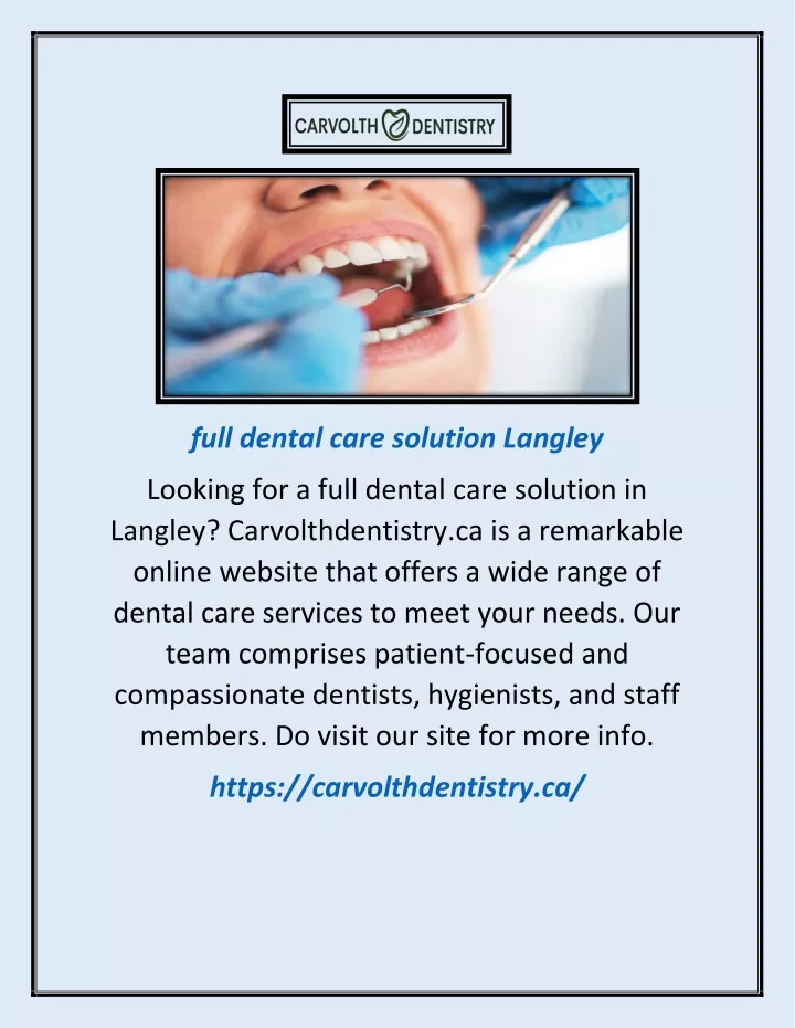 full dental care solution langley