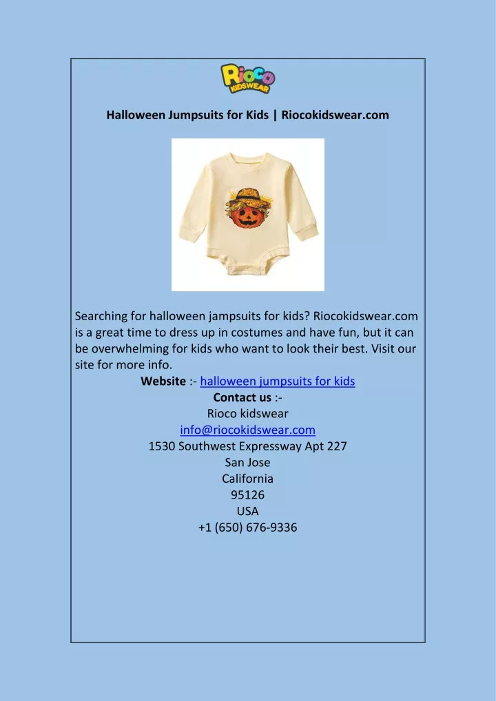 halloween jumpsuits for kids riocokidswear com