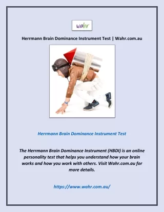 herrmann brain dominance instrument test wahr
