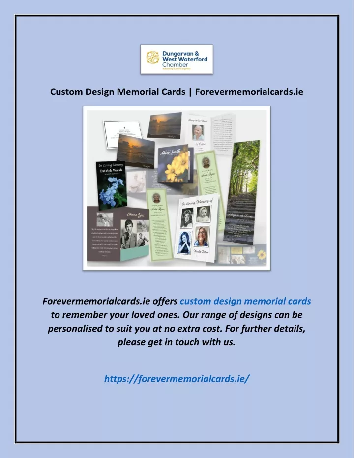 custom design memorial cards forevermemorialcards