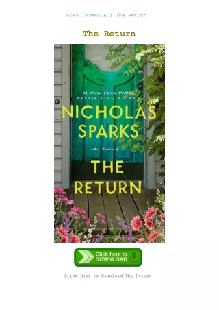 READ [DOWNLOAD] The Return