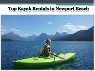 Top Kayak Rentals in Newport Beach