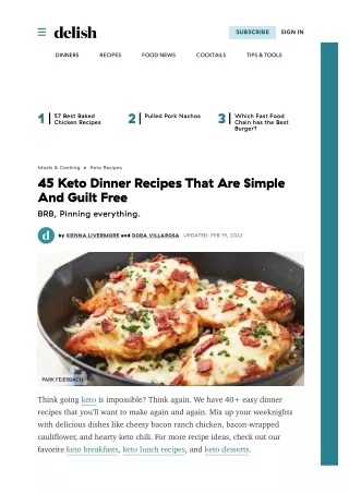 45 Keto Dinner Recipes That Are SimpleAnd Guilt Free 1