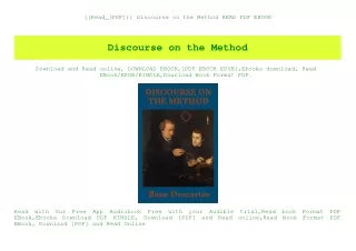 ((Read_[PDF])) Discourse on the Method READ PDF EBOOK