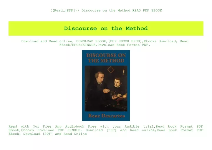 read pdf discourse on the method read pdf ebook