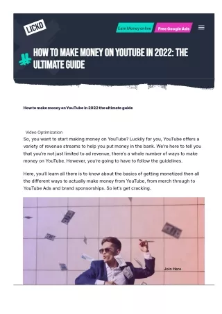 How to make on Youtube in 2022