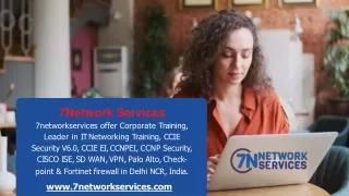 CCNA, CCNP, CCIE, Palo Alto, Checkpoint, Fortinet and SD-WAN Training in Gurgaon