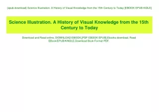 {epub download} Science Illustration. A History of Visual Knowledge from the 15th Century to Today [EBOOK EPUB KIDLE]