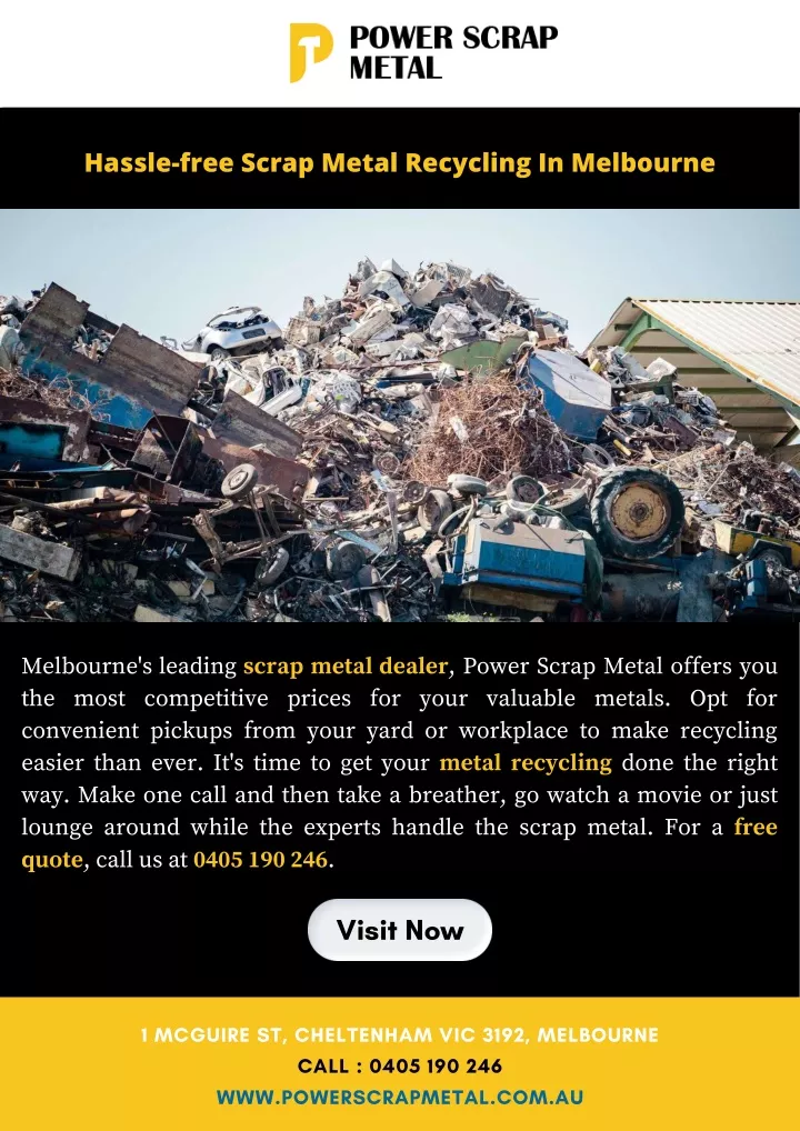 hassle free scrap metal recycling in melbourne